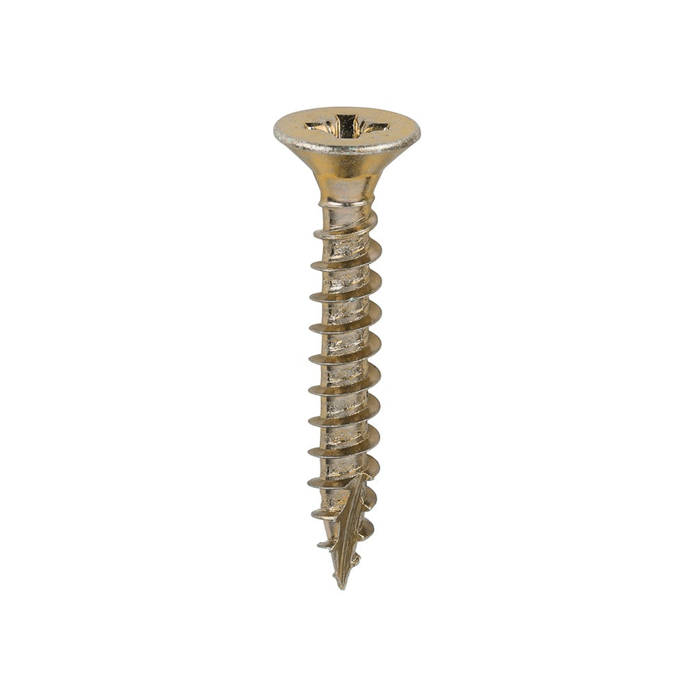 Timco 6.0 x 40mm Classic Multi-Purpose Screws Countsunk Head Yellow (200/Box) 60040CLAF