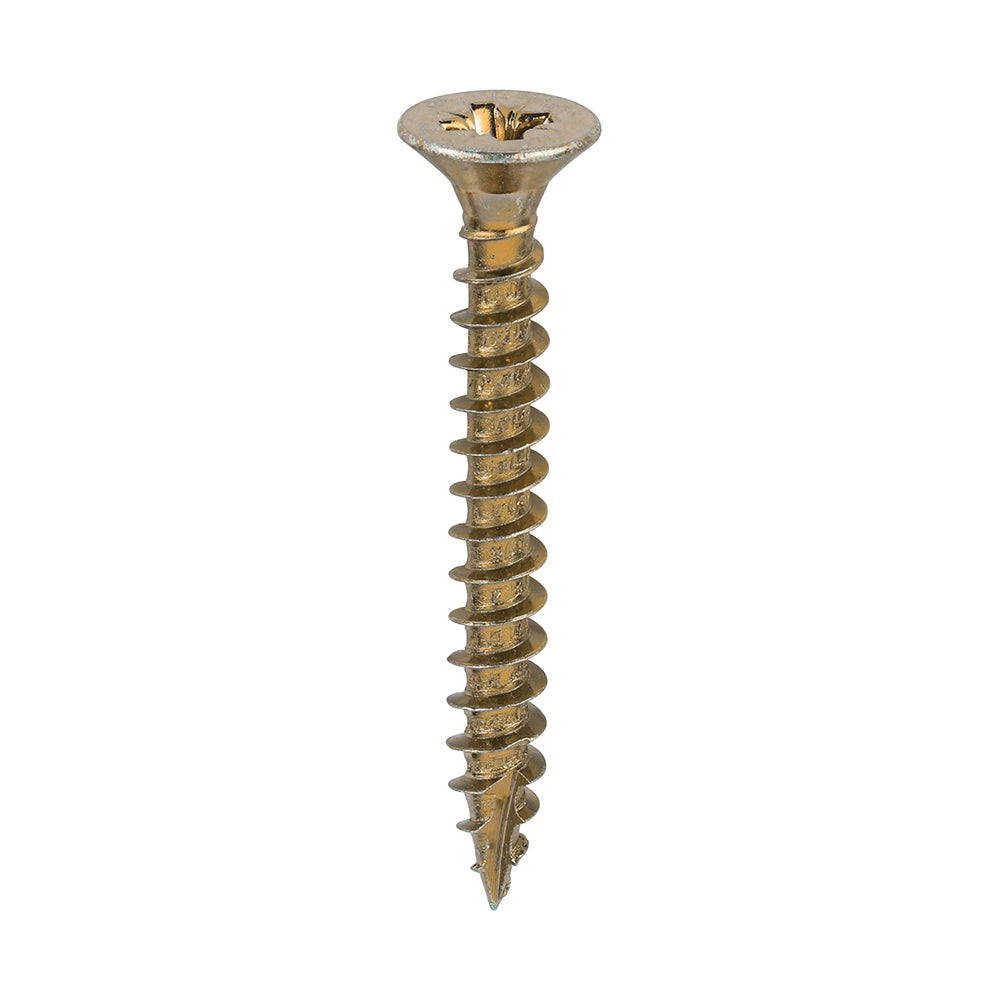 Timco 6.0 x 50mm Classic Multi-Purpose Screws Countsunk Head Yellow (200/Box) 60050CLAF