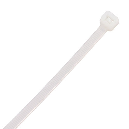 Timco 7.6 x 370mm Natural Coloured Nylon Cable Tie (100/Bag) 76370CTN