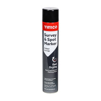 Timco 750ML Semi-Permanent Survey & Line Marker Spray - Black