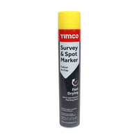 Timco 750ml Semi-Permanent Survey & Line Marker Spray - Yellow