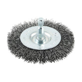 Timco 75mm Shaft Mount Wheel Brush-Crimp Lightly Removing 75SWC