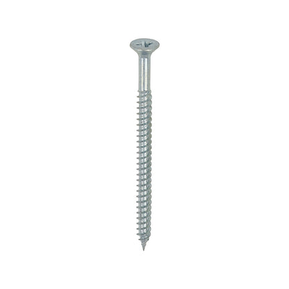 Timco 8 x 2 1/2" Twin Threaded Woodscrews Countsunk Head Zinc (200/Box) 08212CWZ