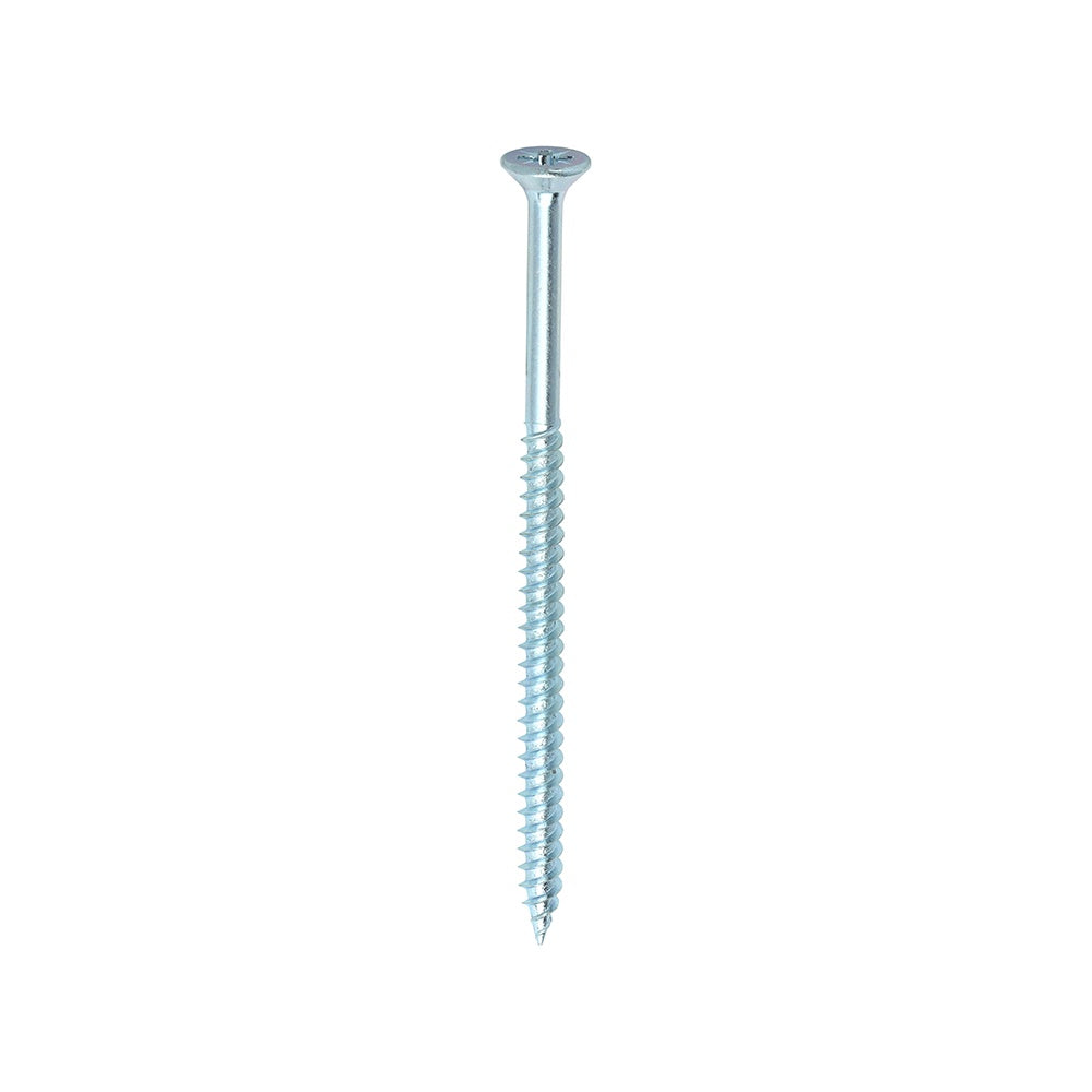 Timco 8 x 3" Twin Threaded Woodscrews Countsunk Head Zinc (200/Box) 00083CWZ