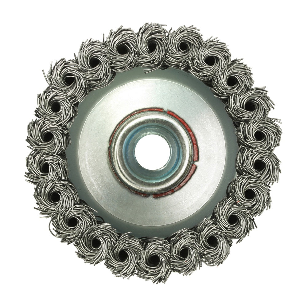 Timco 80mm Angle Grinder Cup Brush Twisted Knot Steel Wire 80TCT