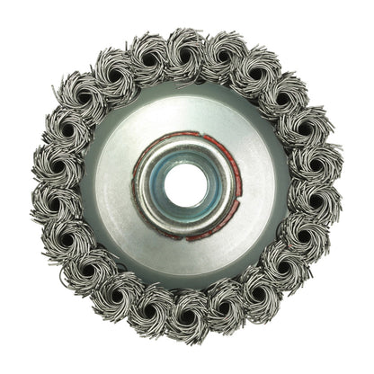Timco 80mm Angle Grinder Cup Brush Twisted Knot Steel Wire 80TCT