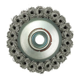 Timco 80mm Angle Grinder Cup Brush Twisted Knot Steel Wire 80TCT