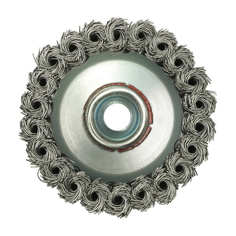 Timco 80mm Angle Grinder Cup Brush Twisted Knot Steel Wire 80TCT