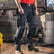 Timco W34 L32 Craftsman Trousers Heavy Duty 4-way Grey/Black CTGBK3432