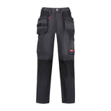 Timco W38 L32 Craftsman Trousers Heavy Duty 4-way Grey/Black CTGBK3832