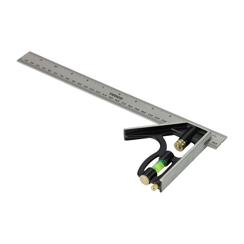 Timco 300mm Combination Square Depth Gauge Stainless Steel Blade 863963