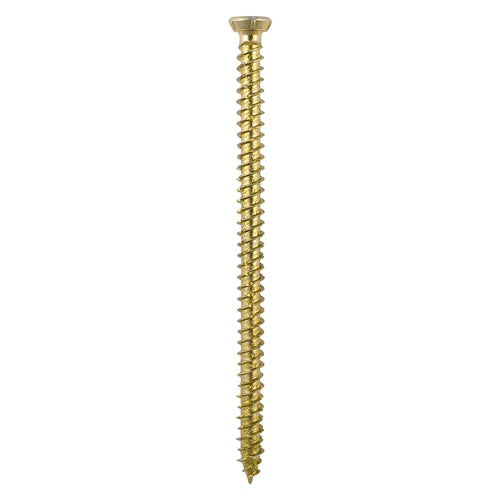 Timco 7.5 x 40mm Concrete Screw TX Flat Countersunk Exterior Yellow 00040TCON