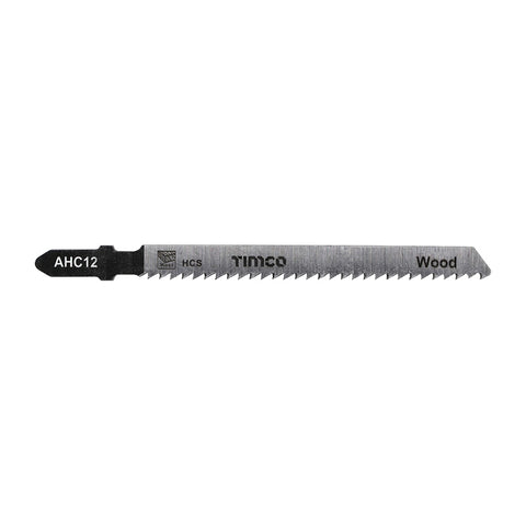 Timco T101B Jigsaw Blades Wood Cutting HCS Blades Clean Quick Cut AHC12