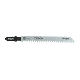 Timco T101B Jigsaw Blades Wood Cutting HCS Blades Clean Quick Cut AHG13