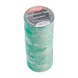 Timco 25m x 18mm PVC Insulation Tape Highly Dielectric Strength Green ITGREEN