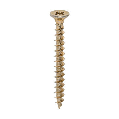 Timco 5.0 x 50mm Solo Chipboard & Woodscrews Industry Pack PZ Double Countersunk Yellow 50050SOLOIND