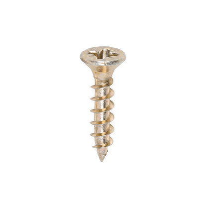 TIMCO 3.5 x 17mm Solo Chipboard & Woodscrews - PZ - Double Countersunk - Yellow 35017SOLOC