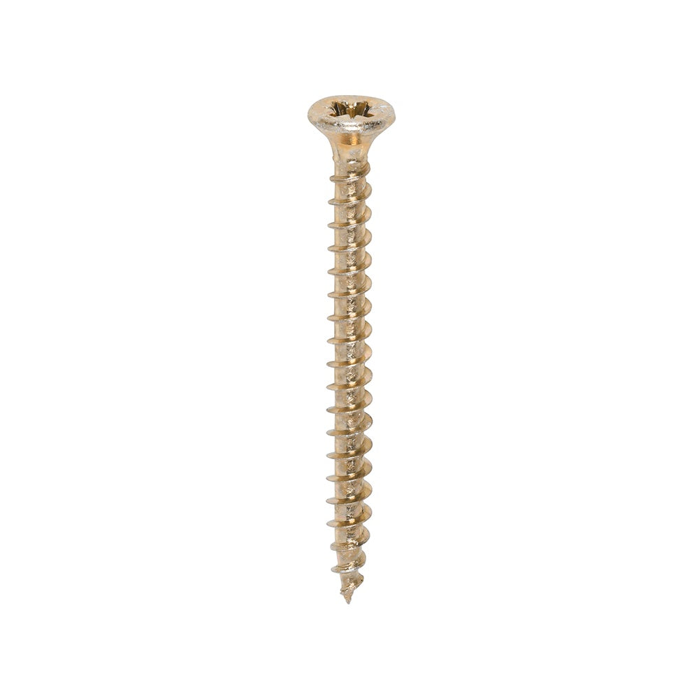 Timco 3.5 x 40mm Solo Chipboard & Woodscrews - PZ - Double Countersunk - Yellow 35040SOLOC