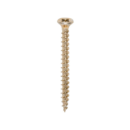 Timco 3.5 x 40mm Solo Chipboard & Woodscrews - PZ - Double Countersunk - Yellow 35040SOLOC