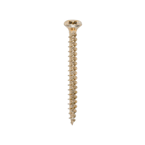 Timco 3.5 x 40mm Solo Chipboard & Woodscrews - PZ - Double Countersunk - Yellow 35040SOLOC