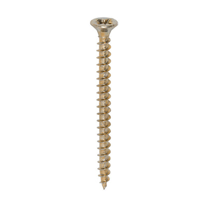 Timco 4.0 x 50mm Solo Chipboard & Woodscrews - PZ - Double Countersunk - Yellow  40050SOLOC