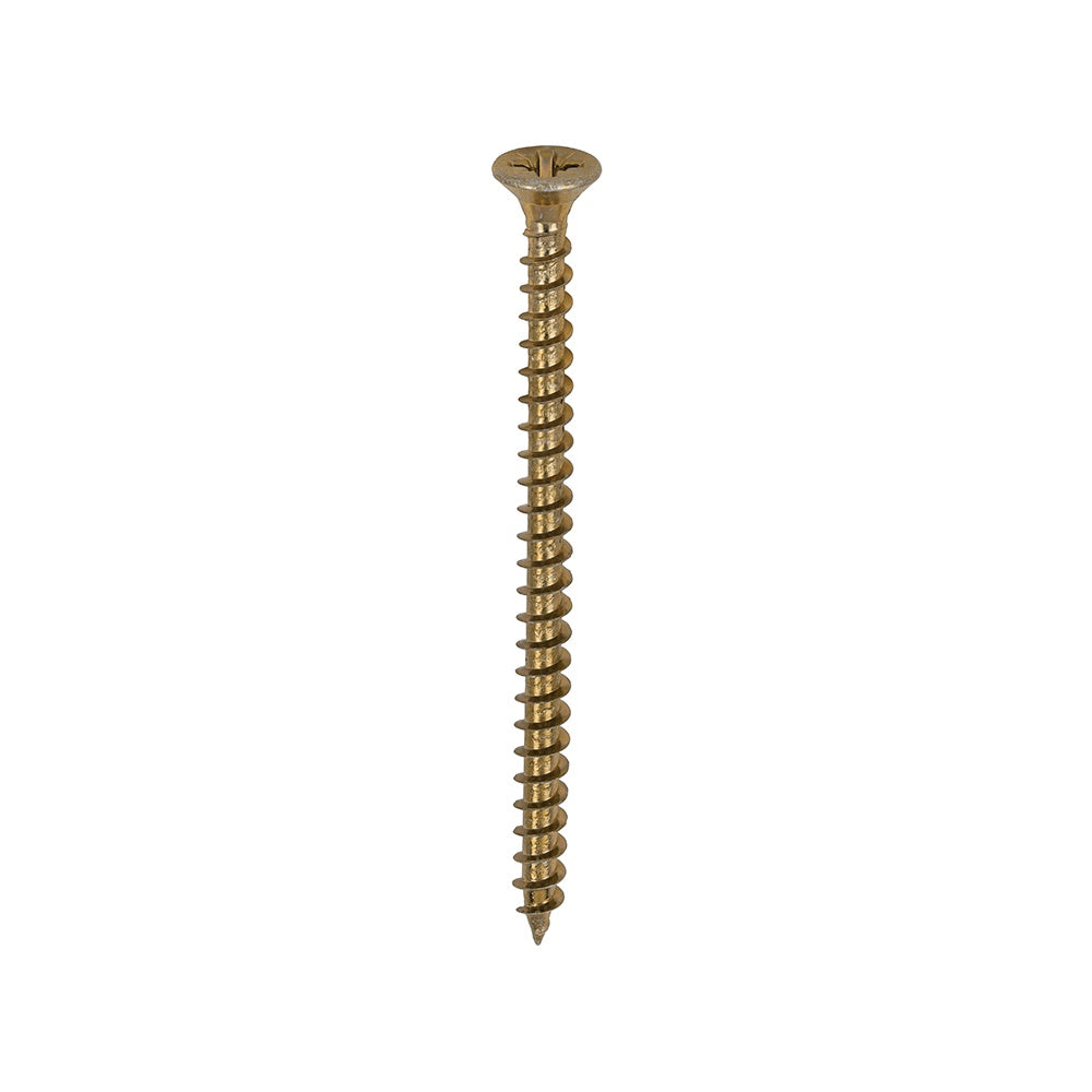 Timco 4.0 x 60mm Solo Chipboard & Woodscrews - PZ - Double Countersunk - Yellow 40060SOLOC