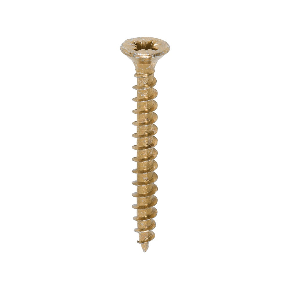 Timco 4.5 x 40mm Solo Chipboard & Woodscrews - PZ - Double Countersunk - Yellow 45040SOLOC
