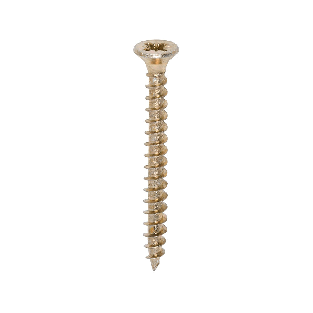 Timco 4.5 x 45mm Solo Chipboard & Woodscrews - PZ - Double Countersunk - Yellow 45045SOLOC