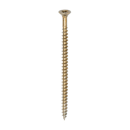 Timco 4.5 x 80mm Solo Chipboard & Woodscrews - PZ - Double Countersunk - Yellow  45080SOLOC