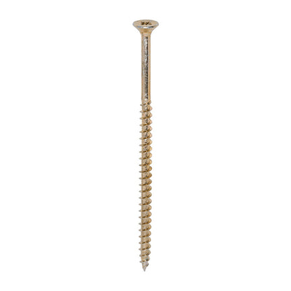 Timco 5.0 x 100mm Solo Chipboard & Woodscrews - PZ - Double Countersunk - Yellow 50100SOLOC