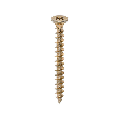Timco 5.0 x 50mm Solo Chipboard & Woodscrews - PZ - Double Countersunk - Yellow 50050SOLOC
