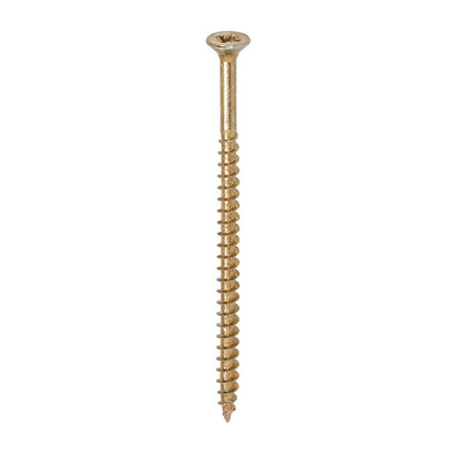 Timco 5.0 x 90mm Solo Chipboard & Woodscrews - PZ - Double Countersunk - Yellow 50090SOLOC