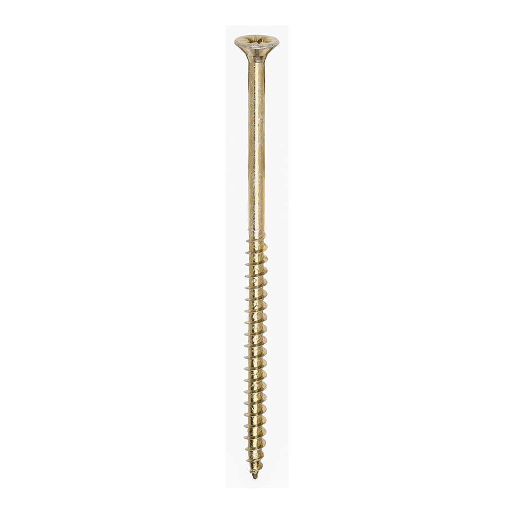 Timco 6.0 x 120mm Solo Chipboard & Woodscrews - PZ - Double Countersunk - Yellow 60120SOLOC