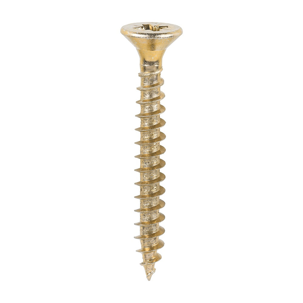 Timco 6.0 x 50mm Solo Chipboard & Woodscrews - PZ - Double Countersunk - Yellow 60050SOLOC