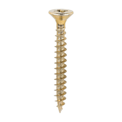 Timco 6.0 x 50mm Solo Chipboard & Woodscrews - PZ - Double Countersunk - Yellow 60050SOLOC