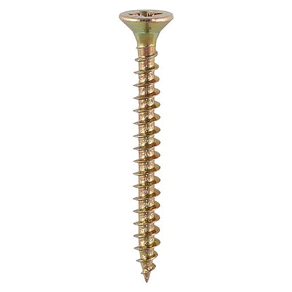 Timco 5.0 x 60mm Solo Woodscrews PZ Double Countersunk 40° Deep Yellow 50060STUBY