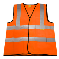 Sealey 9812L Worksafe® Hi-Vis Orange Waistcoat - Large