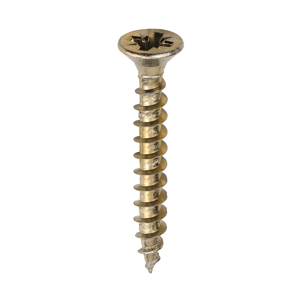 Timco 4.0 x 30mm Solo Chipboard & Woodscrews Industry Pack PZ Double Countersunk Yellow  40030SOLOIND