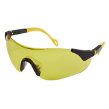 Sealey Worksafe® Sports Style High-Vision Safety Glasses with Adjustable Arms Yellow 9212