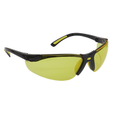 Sealey Worksafe® Zante Style Amber Lens Safety Glasses with Flexi Arms 9215