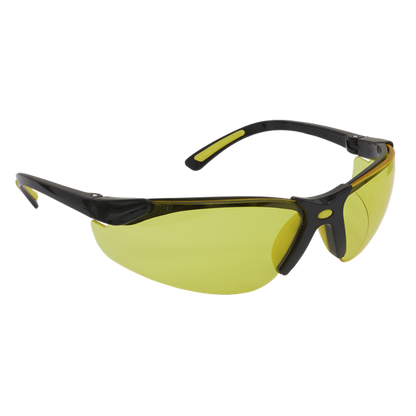 Sealey Worksafe® Zante Style Amber Lens Safety Glasses with Flexi Arms 9215