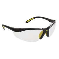 Sealey Worksafe® Zante Style Clear Safety Glasses with Flexi Arms 9213