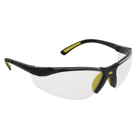 Sealey Worksafe® Zante Style Clear Safety Glasses with Flexi Arms 9213