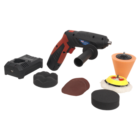 Sealey CP2812V Cordless Mini Sander/Polisher Kit 75mm 12V Lithium-ion