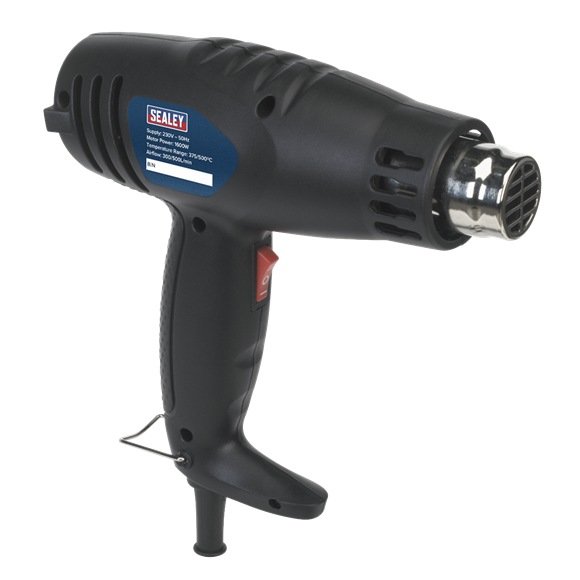 Sealey HS105 Hot Air Gun 1600W 2-SPEED 370°C/500°C