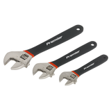Sealey Premier Adjustable Ni-Fe Finish Wrench Set 3pc AK907
