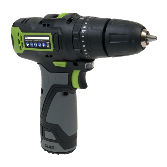 Sealey SV10.8 Series 10mm Cordless Combi Drill Kit 10.8V 2Ah CP108VDD