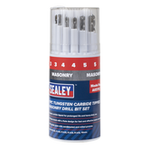 Sealey AK5702 Tungsten Carbide Tipped Masonry Drill Bit Set 11pc