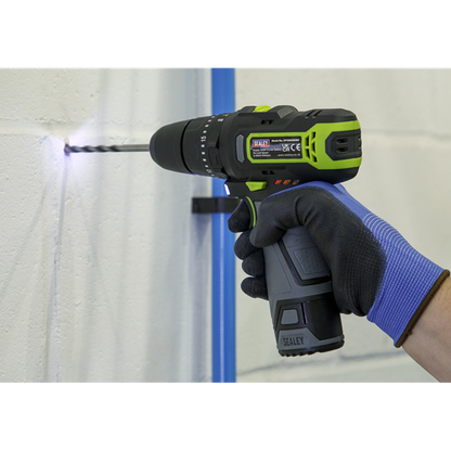 Sealey SV10.8 Series 10mm Cordless Combi Drill Kit 10.8V 2Ah CP108VDD