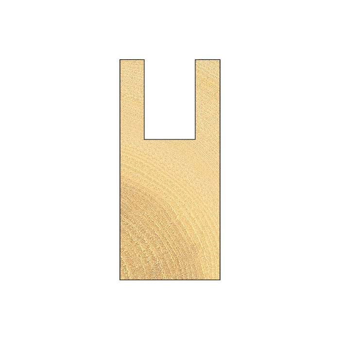 Trend 1/2" Two Flute 12.7mm dia x 75mm cut 3/86CX1/2TC